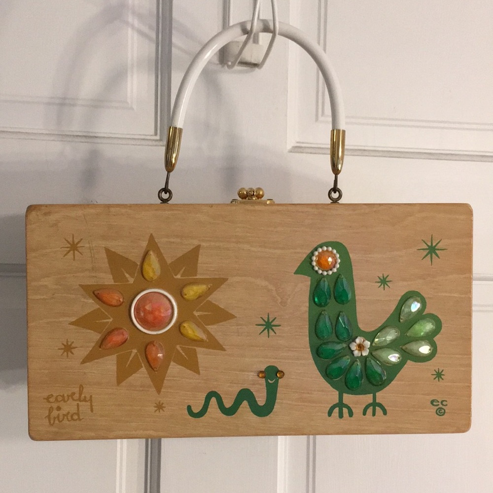 Vintage Enid Collins of Texas Early Bird Box Purse